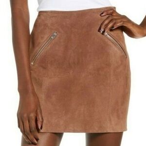Blank NYC Brown Mini Skirt for Casual Work